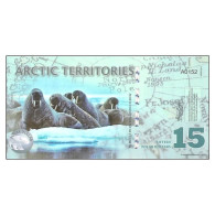 C0028# Territorios Árticos 2011 [BLL] 15 Dólares Polares (SC) - Ficción & Especímenes