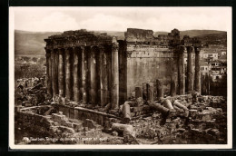 AK Baalbek, Bacchus-Tempel West- Und Südseite  - Libano