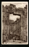 AK Baalbek, Porte Du Temple De Bacchus  - Libano