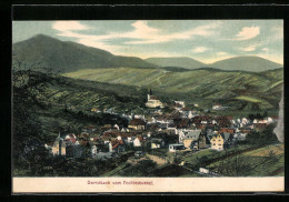 AK Gernsbach, Ortsansicht Vom Fechtenbuckel  - Gernsbach
