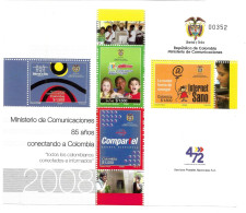 (LOT387) Colombia 85 Años Ministerio De Comunicaciones. 2008. XF MNH - Kolumbien