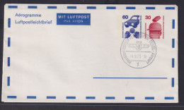 Berlin Privatganzsache 2 Wertstempel Unfallverhütung Aerogramm SST Flughafen - Private Postcards - Used