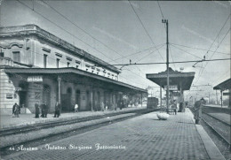 Cr532 Cartolina Aversa Interno Stazione Ferroviaria Provincia Di Caserta - Caserta