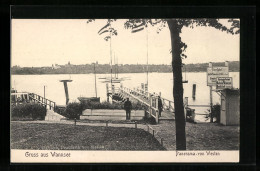 AK Berlin-Wannsee, Panorama Mit Seesteg Von Westen  - Wannsee