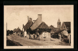 CPA Ferce, Route Du Mans, L`Eglise  - Le Mans