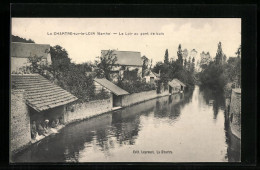 CPA La Chartre-sur-le-Loir, Le Loir Au Pont De Bois  - Sonstige & Ohne Zuordnung