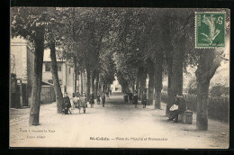 CPA Saint-Calais, Place Du Marche Et Promenades  - Saint Calais