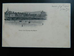 CARTE PRECURSEUR 1900                AUTUN                          PLACE DU CHAMP DE MARS - Autun