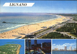 72486763 Lignano Pineta Fliegeraufnahme Spiaggia II Mare  Firenze - Altri & Non Classificati