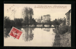 CPA Ruille-sur-Loir, La Pont De Bois Sur Le Loir D`ou Houssard Jeta Ses Gauts Dans La Nuit Du Meurtre De Guillotin  - Other & Unclassified