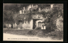 CPA La Chartre-sur-le-Loir, Caves Dans Le Roc  - Andere & Zonder Classificatie