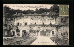 CPA Vouvray-sur-Loir, Par Chateau-du-Loir, Habitation Dans Le Roc  - Chateau Du Loir