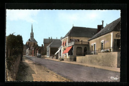 CPA Domfront-en-Champagne, Hotel Du Midi, Rue Principale  - Other & Unclassified