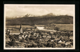 AK Gailingen Am Hochrhein, Blick Auf Den Ort Und Die Kirche  - Sonstige & Ohne Zuordnung