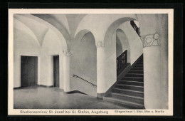 AK Augsburg, Im Studienseminar St. Josef Bei St. Stefan  - Augsburg