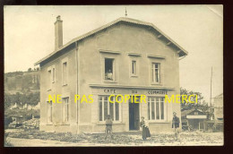 55 - ROMAGNE - CARTE PHOTO ORIGINALE - CAFE DU COMMERCE - Sonstige & Ohne Zuordnung