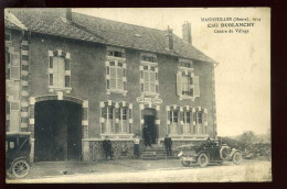 55 - MANHEULLES - CAFE DUBLANCHY AU CENTRE DU VILLAGE EN 1924 - AUTOMOBILE ANCIENNE - Other & Unclassified