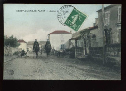 88 - ST-OUEN-LES-PAREY - AVENUE DE VRAICOURT - GENDARMES A CHEVAL - Otros & Sin Clasificación