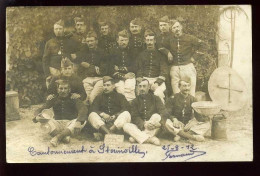 55 - STAINVILLE - CARTE PHOTO ORIGINALE - LE CANTONNEMENT LE 25/08/1912 - Altri & Non Classificati