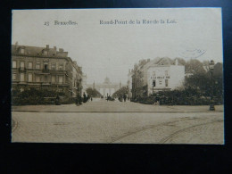 BRUXELLES                                   ROND POINT DE LA RUE DE LA LOI - Lanen, Boulevards