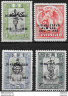 1935 Papua Silver Jubilee 4v. MNH SG N. 150/53 - Andere & Zonder Classificatie