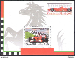 2001 Italia - Repubblica, " Ferrari Campione Del Mondo 2000 " - Foglietto N. 31 - MNH** - Hojas Bloque