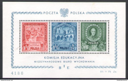 1946 Polonia, Foglietto N. 9 BIE - Ufficio Educazione - MNH** - Andere & Zonder Classificatie