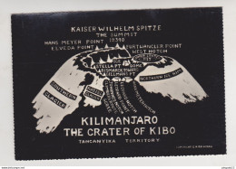 Fixe Kaiser Wilhelm Spitze Kilimanjaro Crater Of Kibo Volcan CPSM Grand Format Non Circulé Très Bon état - Tansania