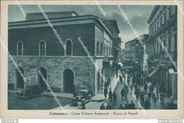 Bc277 Cartolina Catanzaro Citta' Corso Vittorio Emanuele Banco Di Napoli - Catanzaro