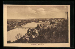 AK Landsberg Am Lech, Blick über Die Gesamte Stadt Und Den Fluss  - Landsberg