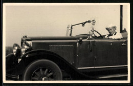 Foto-AK Horch, Auto Und Fahrer  - PKW