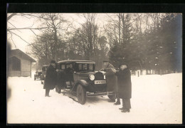 Foto-AK Auto Im Schnee, 1A-57608  - Passenger Cars