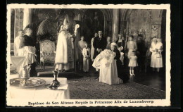 AK Bapteme De Son Altesse Royale La Princesse Alix De Luxembourg  - Familias Reales
