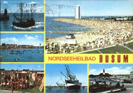 72483623 Buesum Nordseebad Fischkutter Strand Badefreuden Hafen Buesum - Buesum