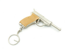 Vintage TOY GUN :  VICTORY Walther P38 - L=9,0cm - Keychain 1960s-70s - Keywords : Cap - Revolver - Pistol - Tin - Armas De Colección