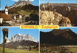 72483544 Ehrwald Tirol Zugspitze Kirche Gipfelkreuz Wegekreuz Panorama Ehrwald - Sonstige & Ohne Zuordnung