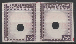 Congo Belge - Epreuve / Specimen N°237 En Paire (violet Foncé Seulement) Waterlow & Sons London - Nuevos