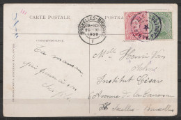 CP Compagnie Belge Maritime Du Congo - Marché à Boma" Affr. Belg.N°137+138 Obl. "ALBERTVILLE - PAQUEBOT" Pour IXELLES -  - 1915-1920 Albert I