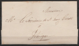 L. Datée 1 Août 1839 De JODOIGNE Pour Secrétaire De St-Rémy Geest EV - 1830-1849 (Belgica Independiente)