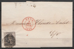 L. Affr. N°6 P85 (?) Càd MONS /9 FEV 1856 Pour E/V - 1851-1857 Medallones (6/8)
