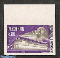 France 1970 Aerotrain 1v Imperforated, Mint NH, Transport - Railways - Unused Stamps