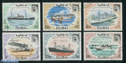 Dubai 1969 Aeroplanes, Ships 6v, Mint NH, Transport - Aircraft & Aviation - Ships And Boats - Flugzeuge