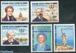 Comoros 1985 Int. Youth Year 5v, Mint NH, Transport - Various - Ships And Boats - International Youth Year 1984 - Art .. - Bateaux