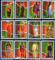 Suriname, Republic 2002 Costumes 12v, Mint NH, Various - Costumes - Costumi