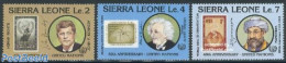 Sierra Leone 1985 40 Years U.N.O. 3v, Mint NH, Health - History - Science - Health - American Presidents - Nobel Prize.. - Prix Nobel