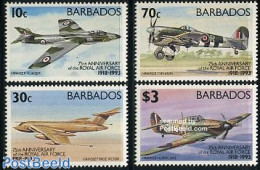Barbados 1993 Aeroplanes 4v, Mint NH, Transport - Aircraft & Aviation - Avions