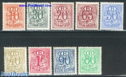 Belgium 1952 On Service 9v, Mint NH - Autres & Non Classés