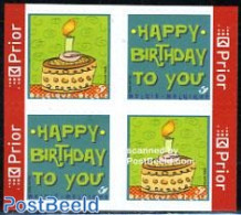 Belgium 2006 Happy Birthday 4v S-a (from Booklet), Mint NH, Various - Greetings & Wishing Stamps - Ongebruikt