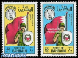 Bahrain 1976 Army Day 2v, Mint NH, History - Militarism - Militaria