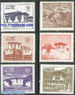 Bhutan 1984 Cloisters 6v, Mint NH, Religion - Cloisters & Abbeys - Abbayes & Monastères